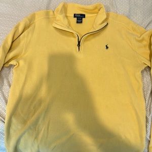 Ralph Lauren yellow quarter zip